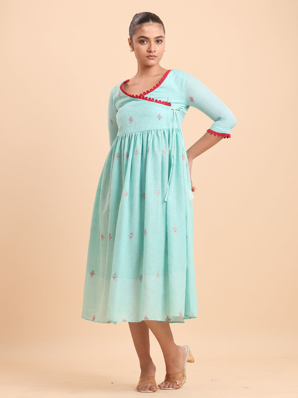 BLOUSON JAMDANI ANGRAKHA MIDI DRESS