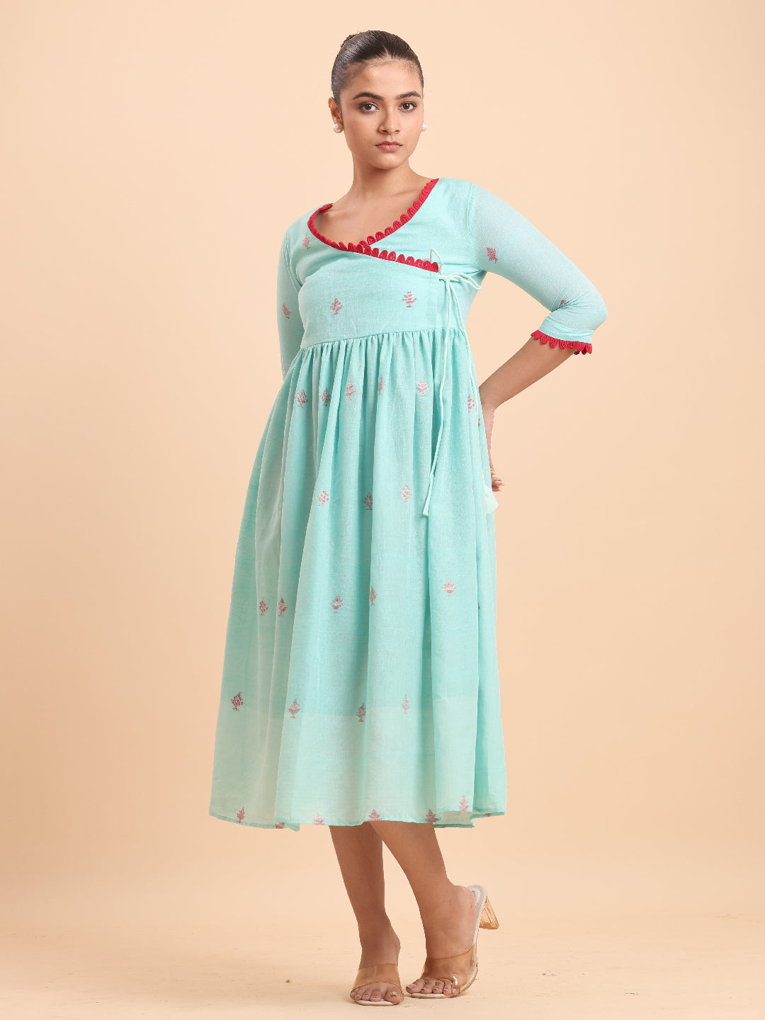 BLOUSON JAMDANI ANGRAKHA MIDI DRESS