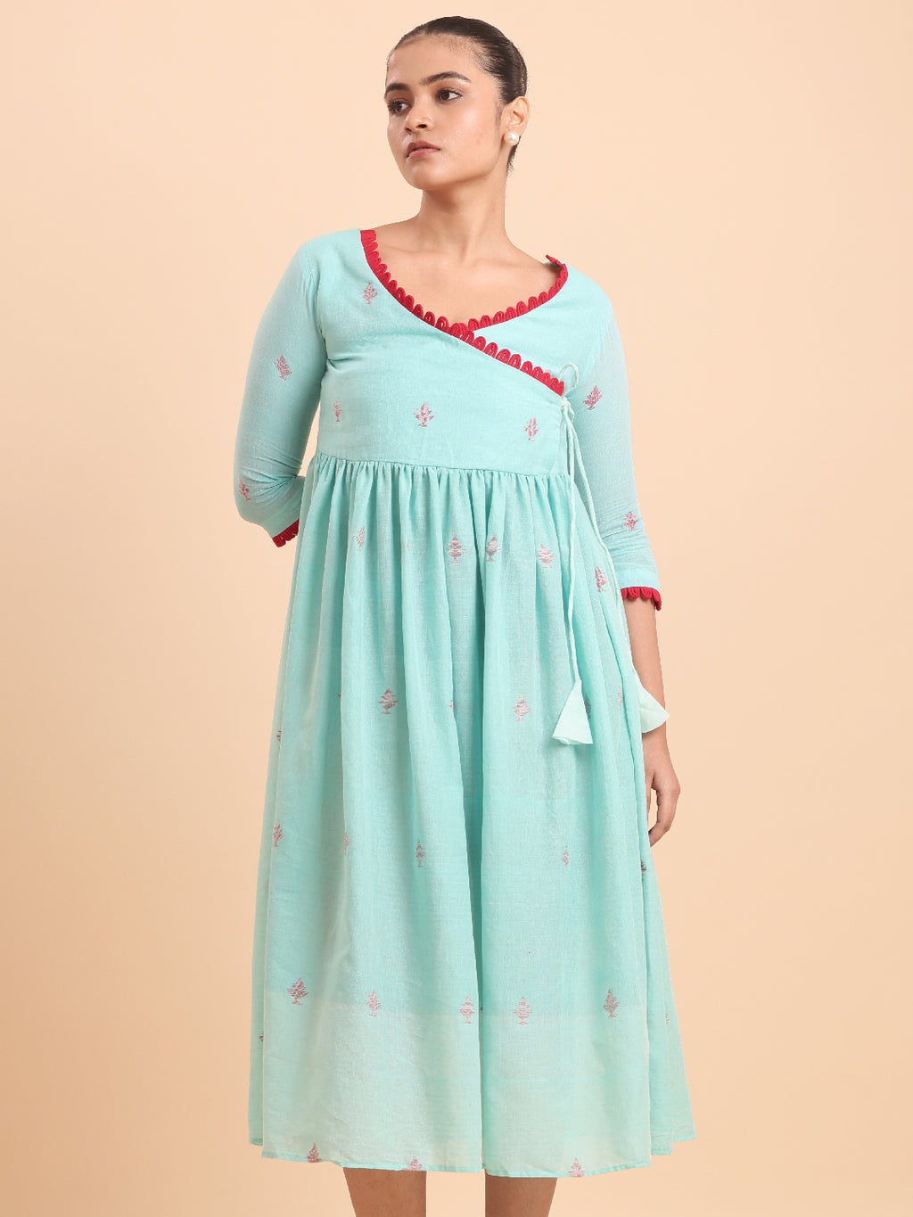 BLOUSON JAMDANI ANGRAKHA MIDI DRESS