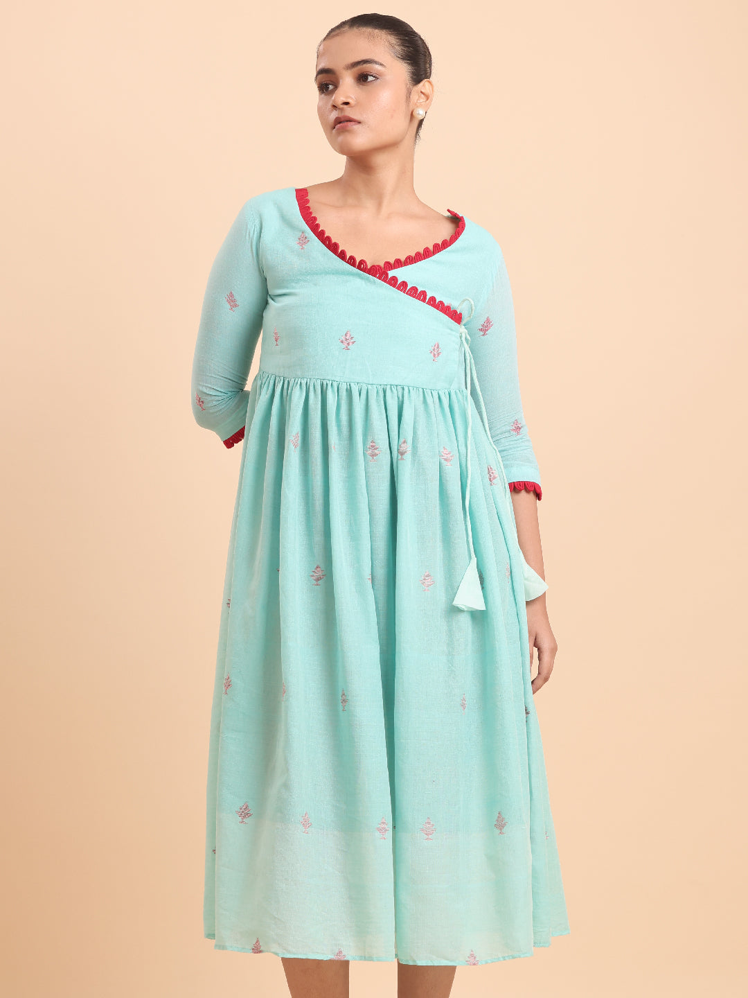 BLOUSON JAMDANI ANGRAKHA MIDI DRESS
