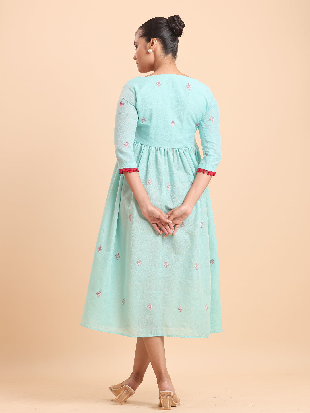 BLOUSON JAMDANI ANGRAKHA MIDI DRESS