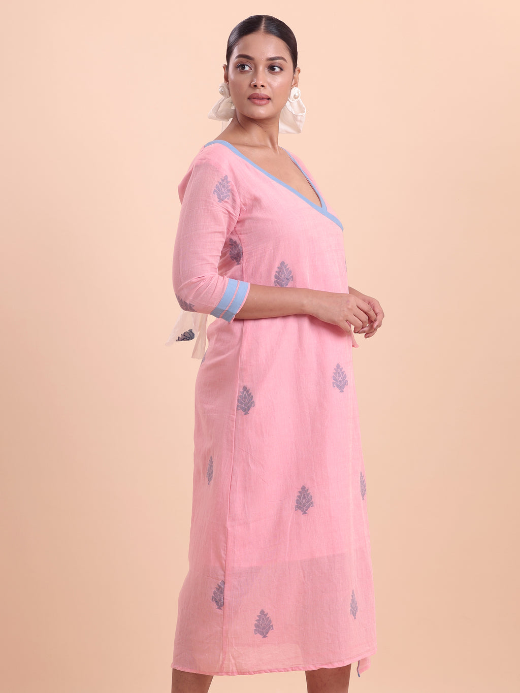 Jamdani Wrap Dress