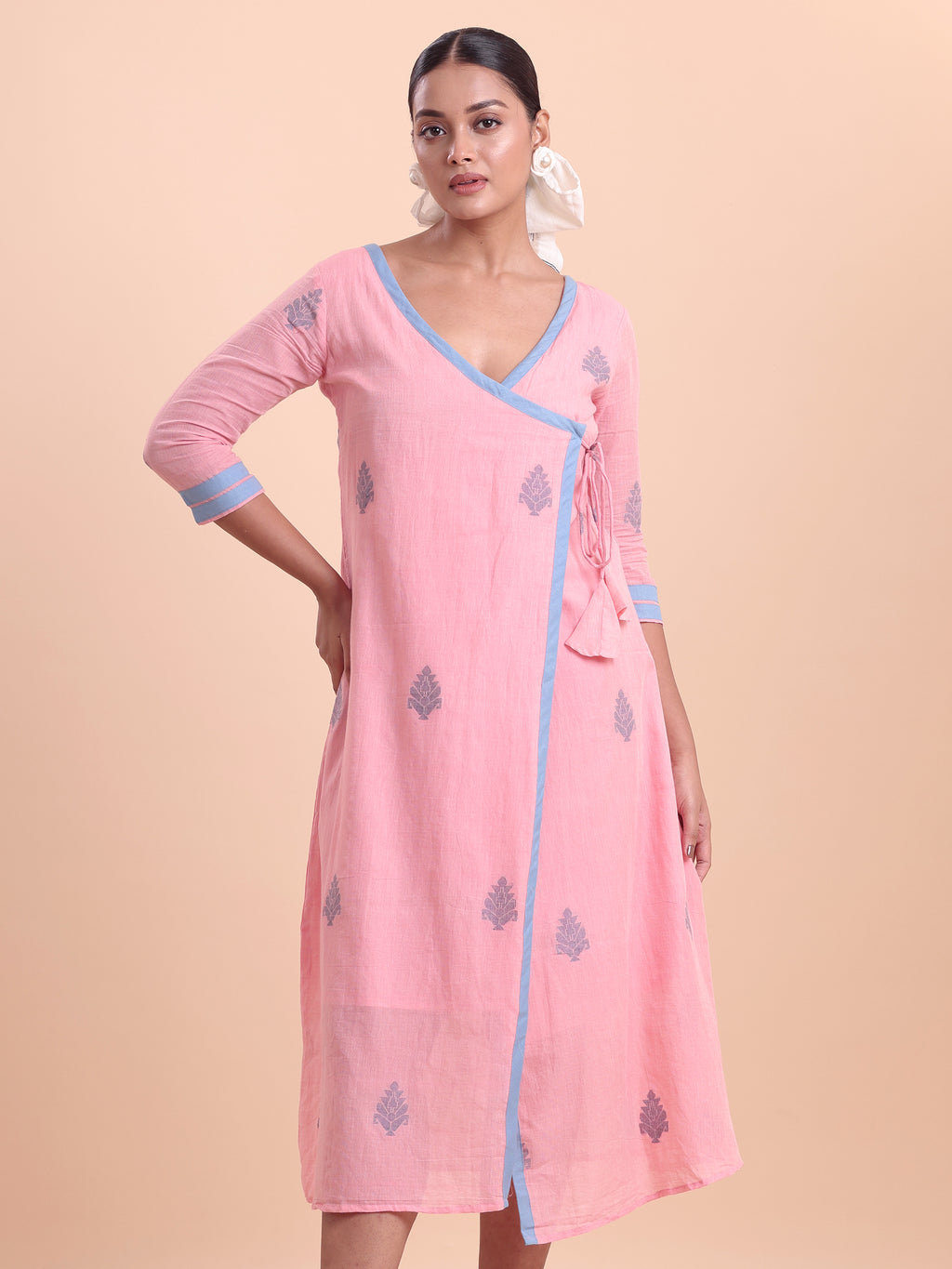 Jamdani Wrap Dress