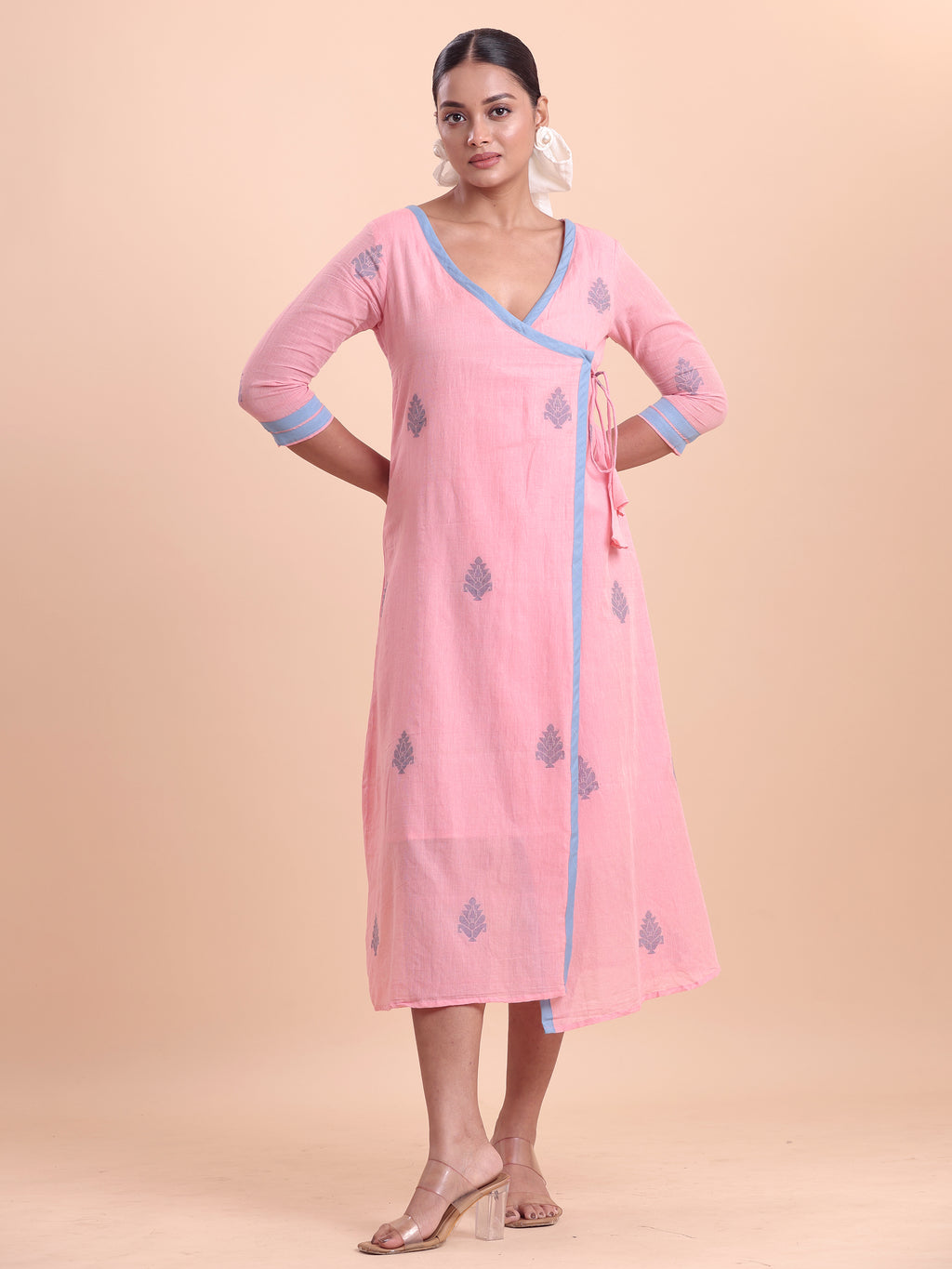 Jamdani Wrap Dress