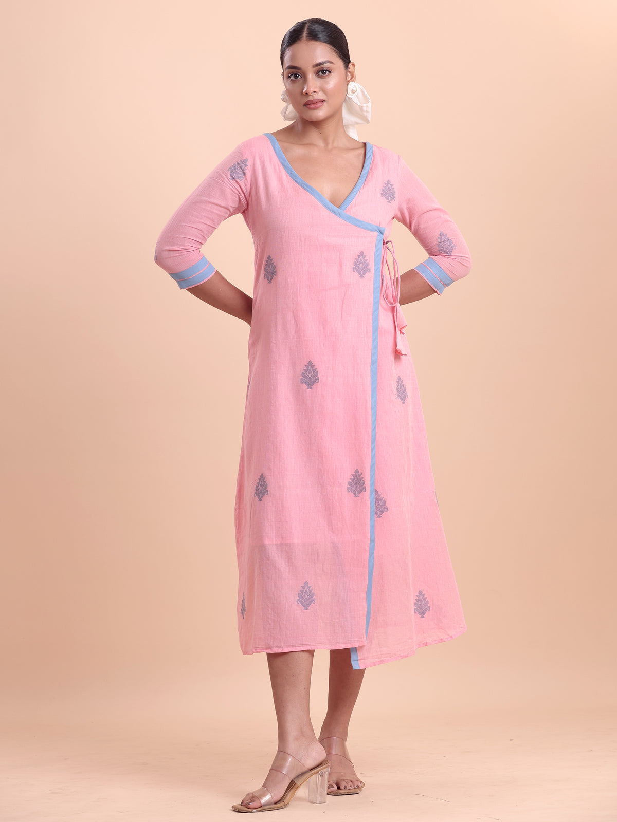 Jamdani Wrap Dress