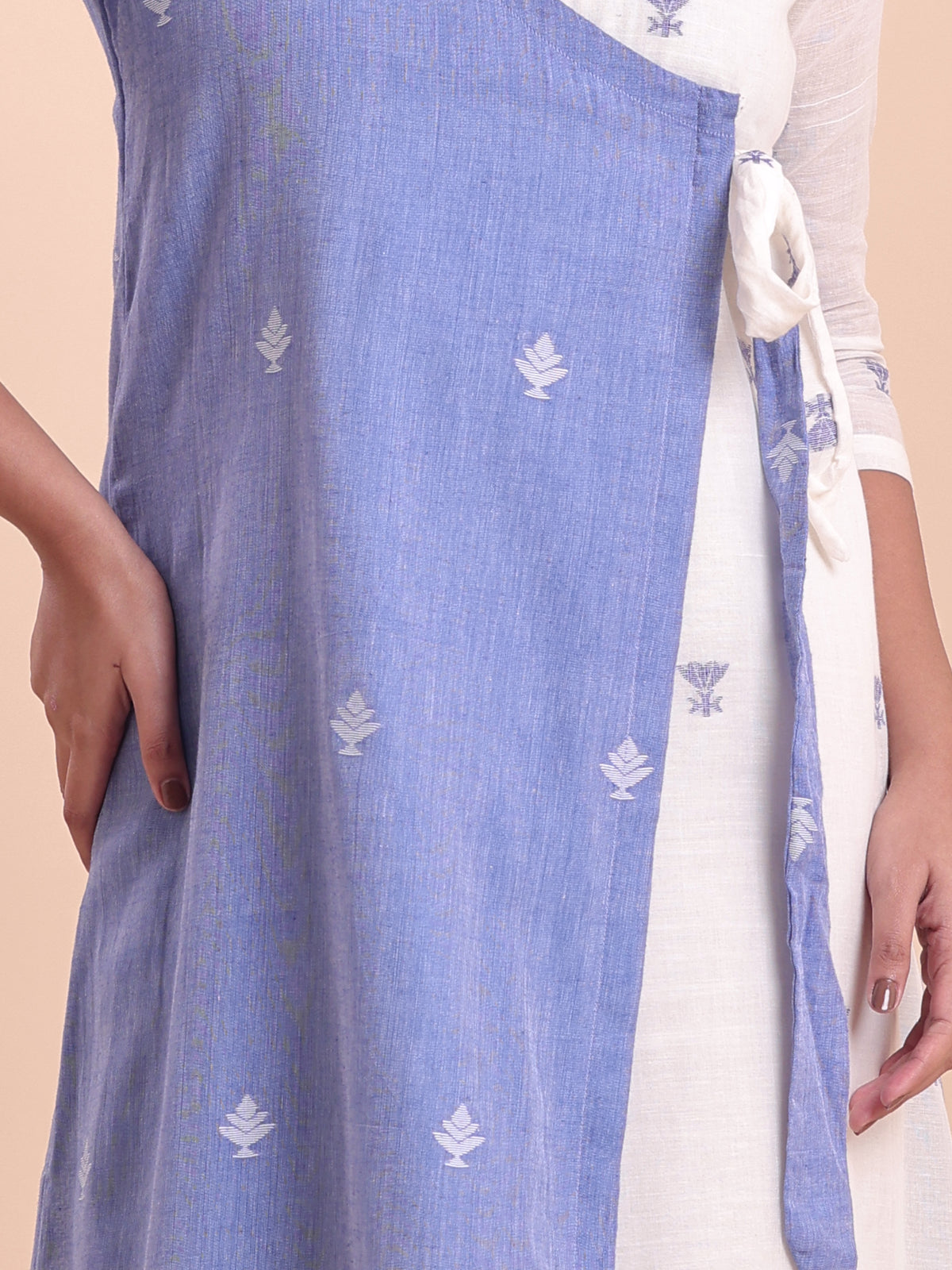 Jamdani Wrap Dress
