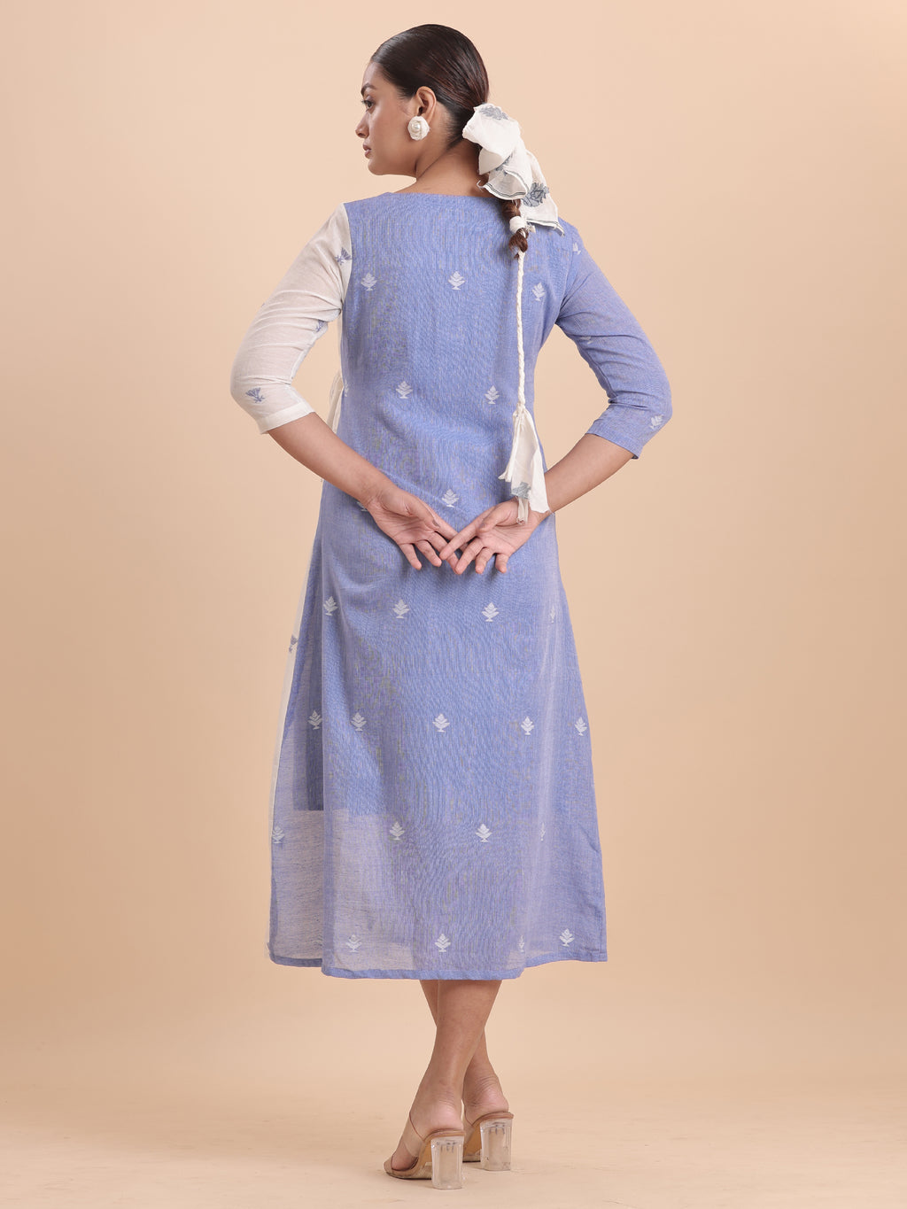 Jamdani Wrap Dress