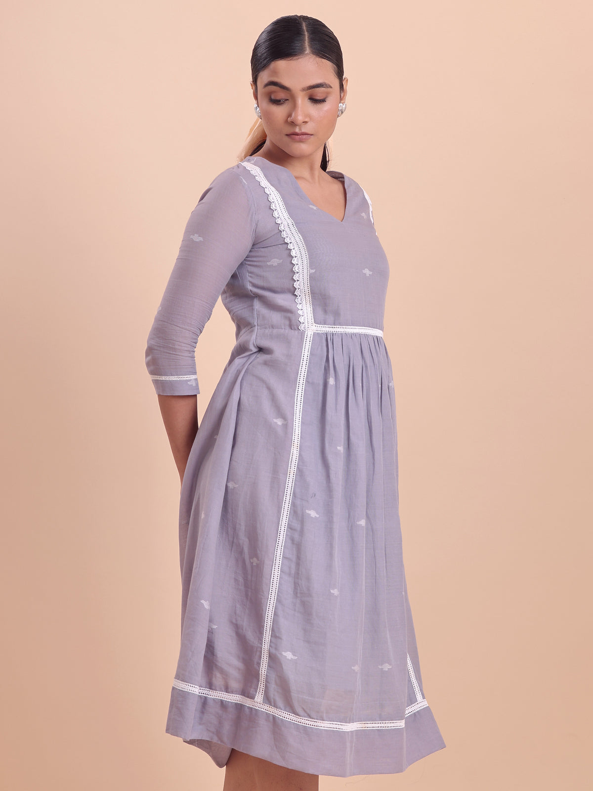 Jamdani Princess Midi Dress