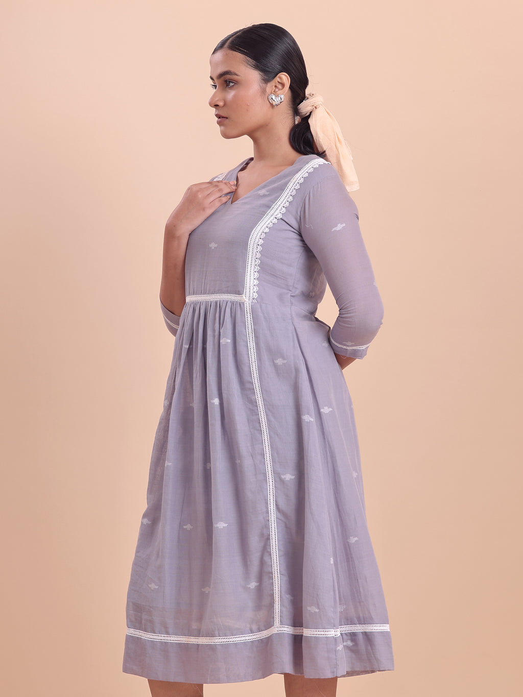 Jamdani Princess Midi Dress