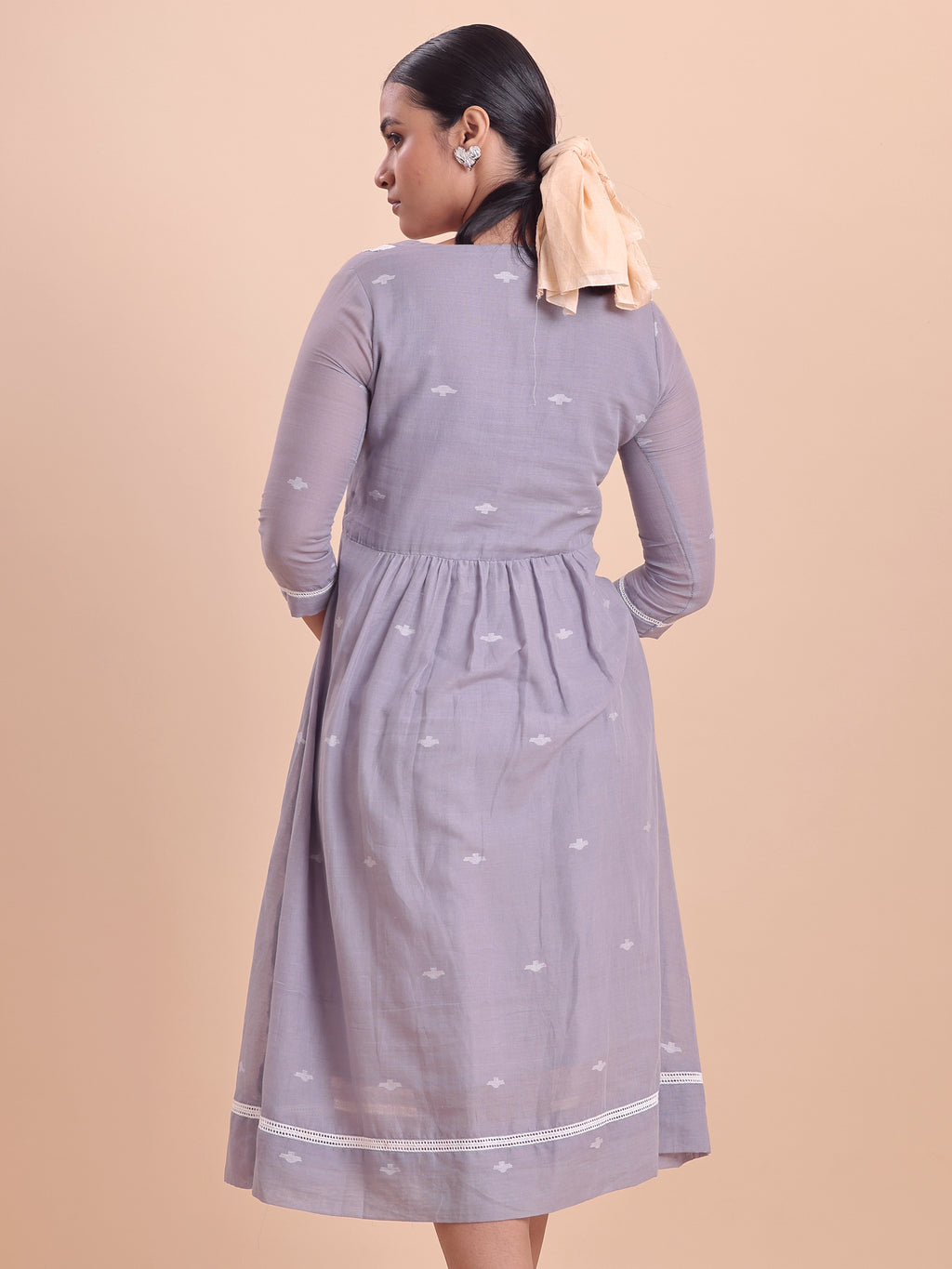 Jamdani Princess Midi Dress