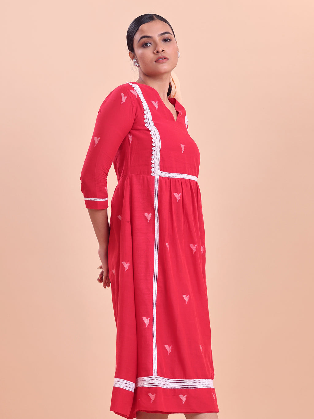 Jamdani Princess Midi Dress