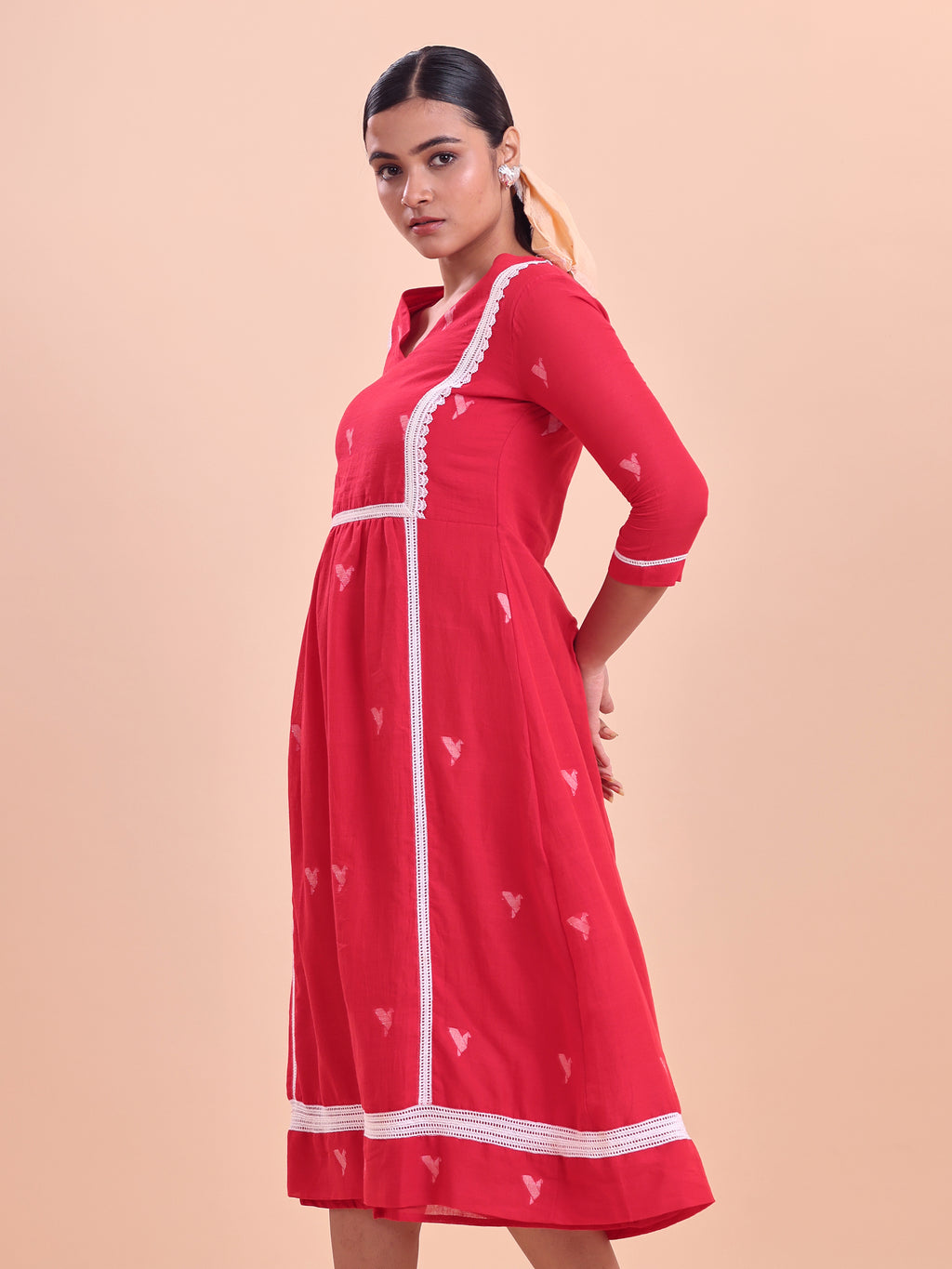 Jamdani Princess Midi Dress