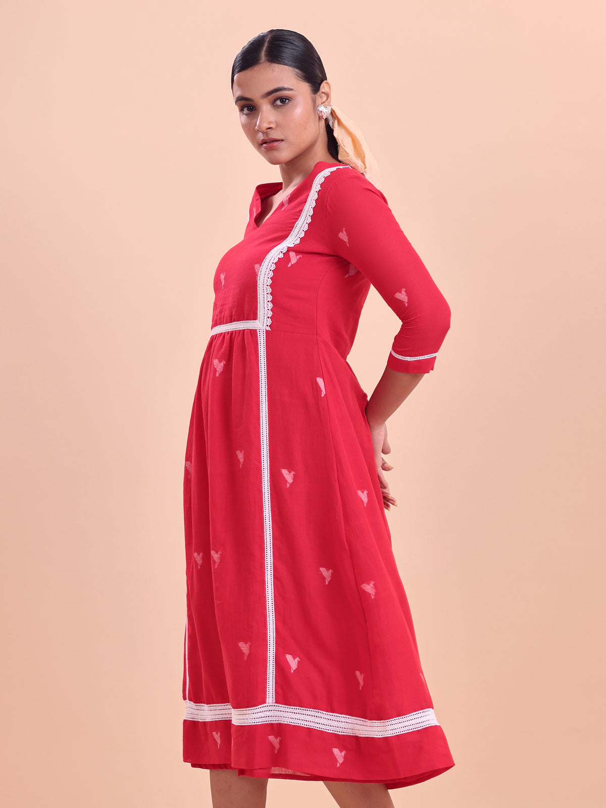 Jamdani Princess Midi Dress