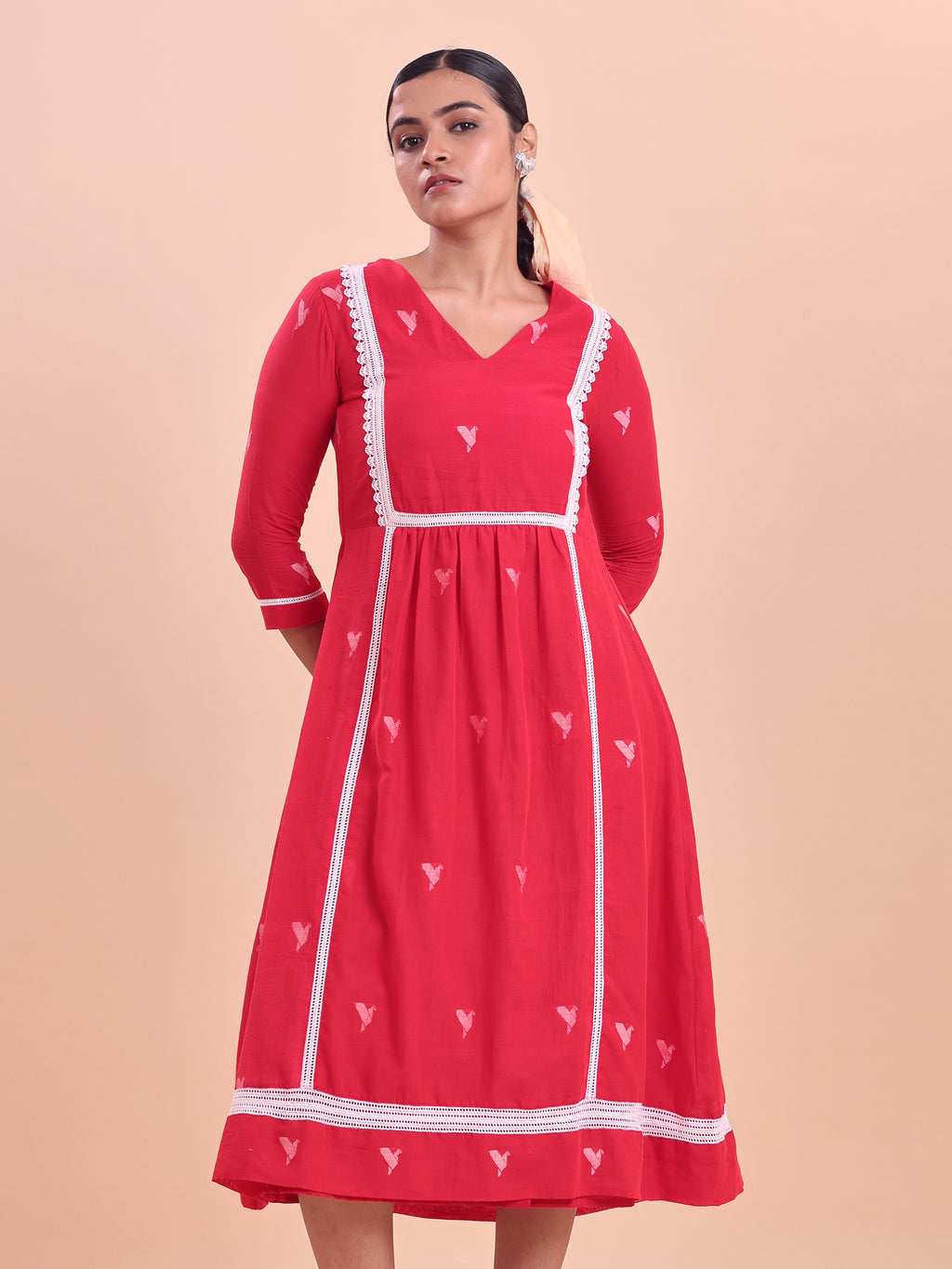 Jamdani Princess Midi Dress