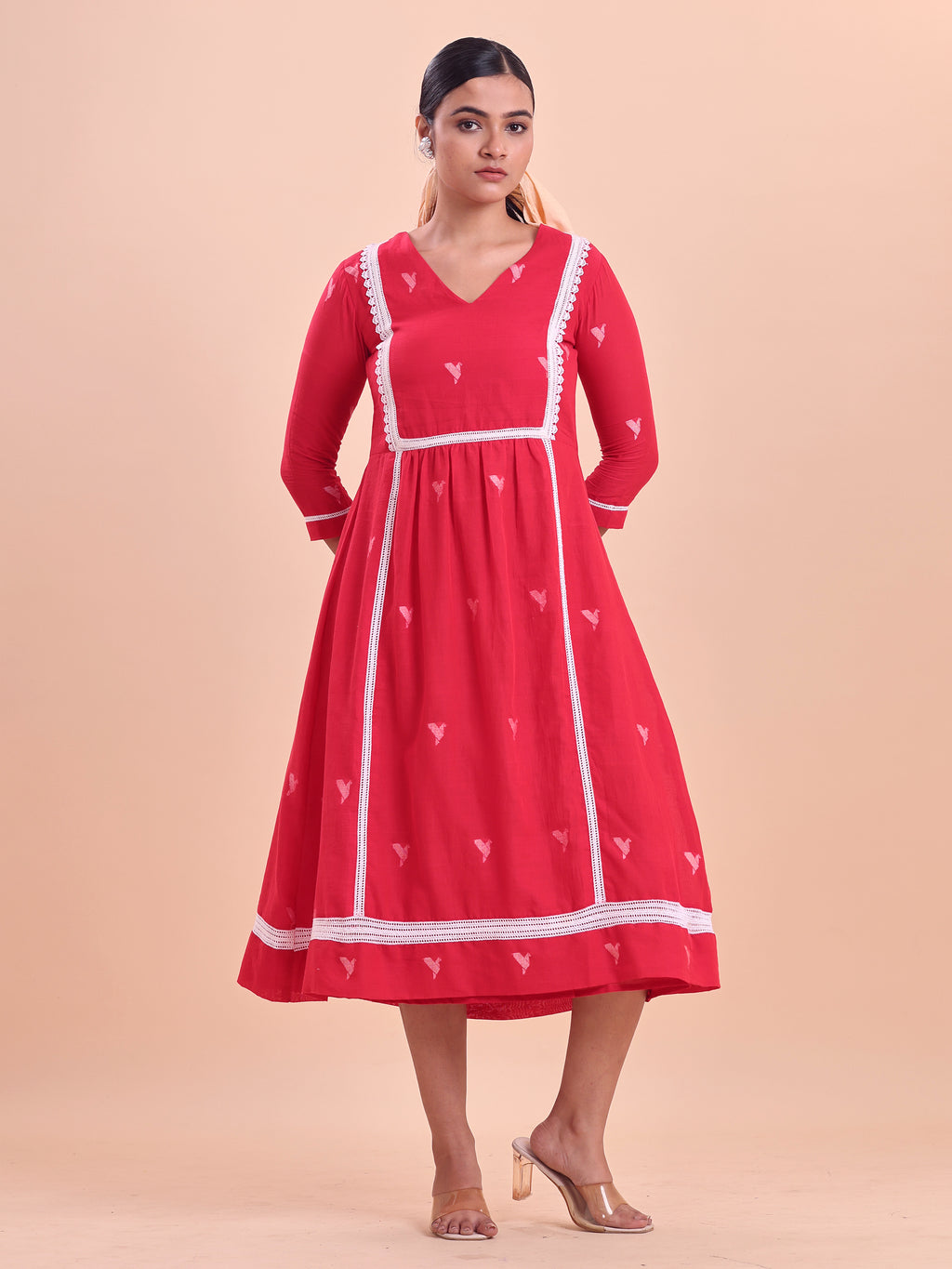 Jamdani Princess Midi Dress