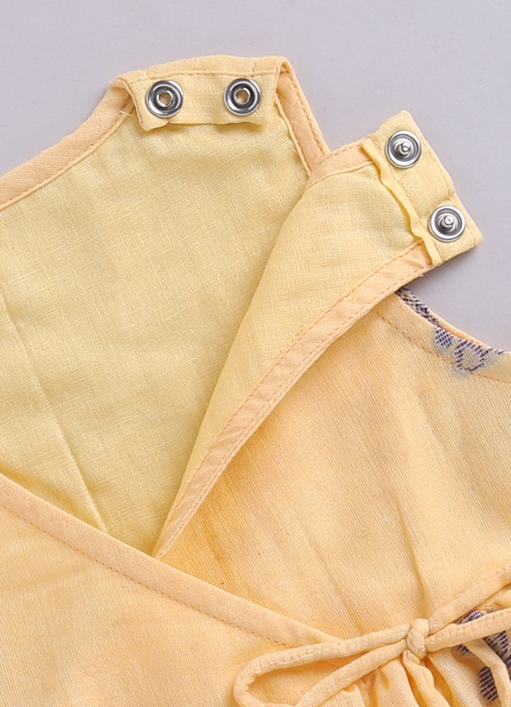 KIDS HANDLOOM JAMDANI FLARE DRESS- CREAM