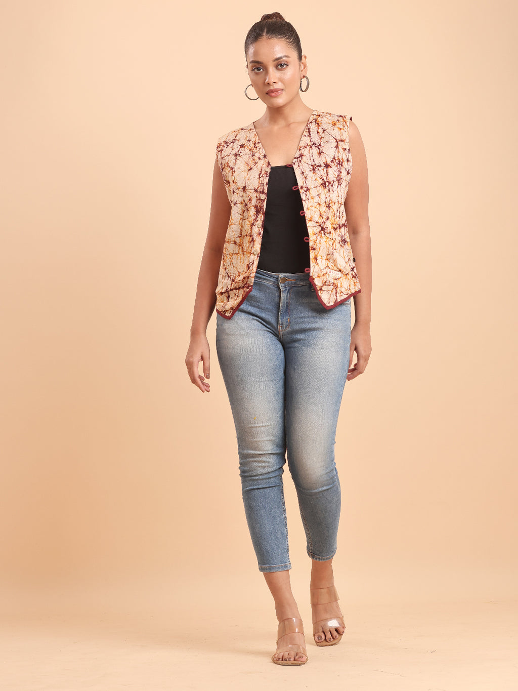 BATIK PRINT COTTON WAISTCOAT