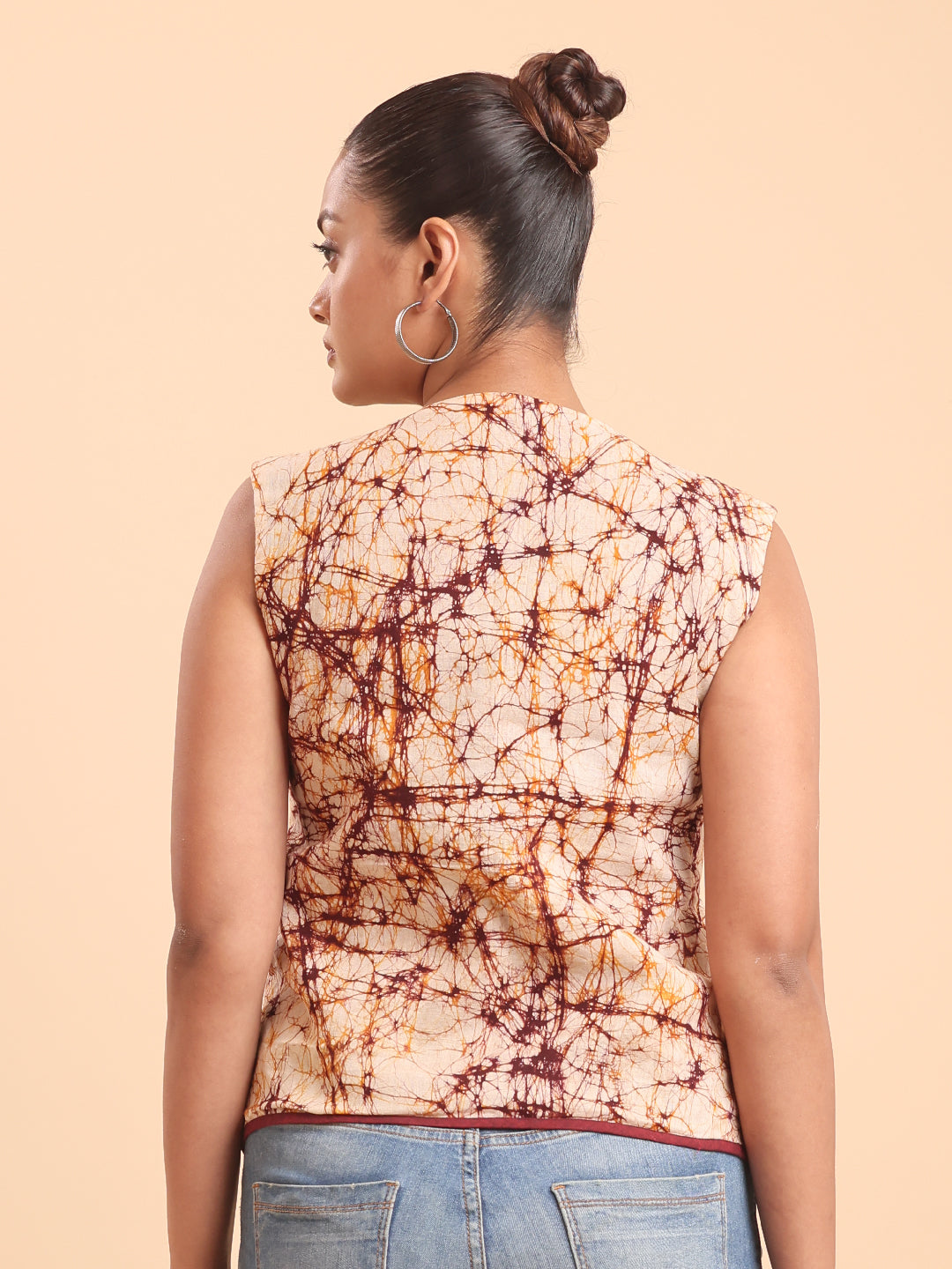 BATIK PRINT COTTON WAISTCOAT