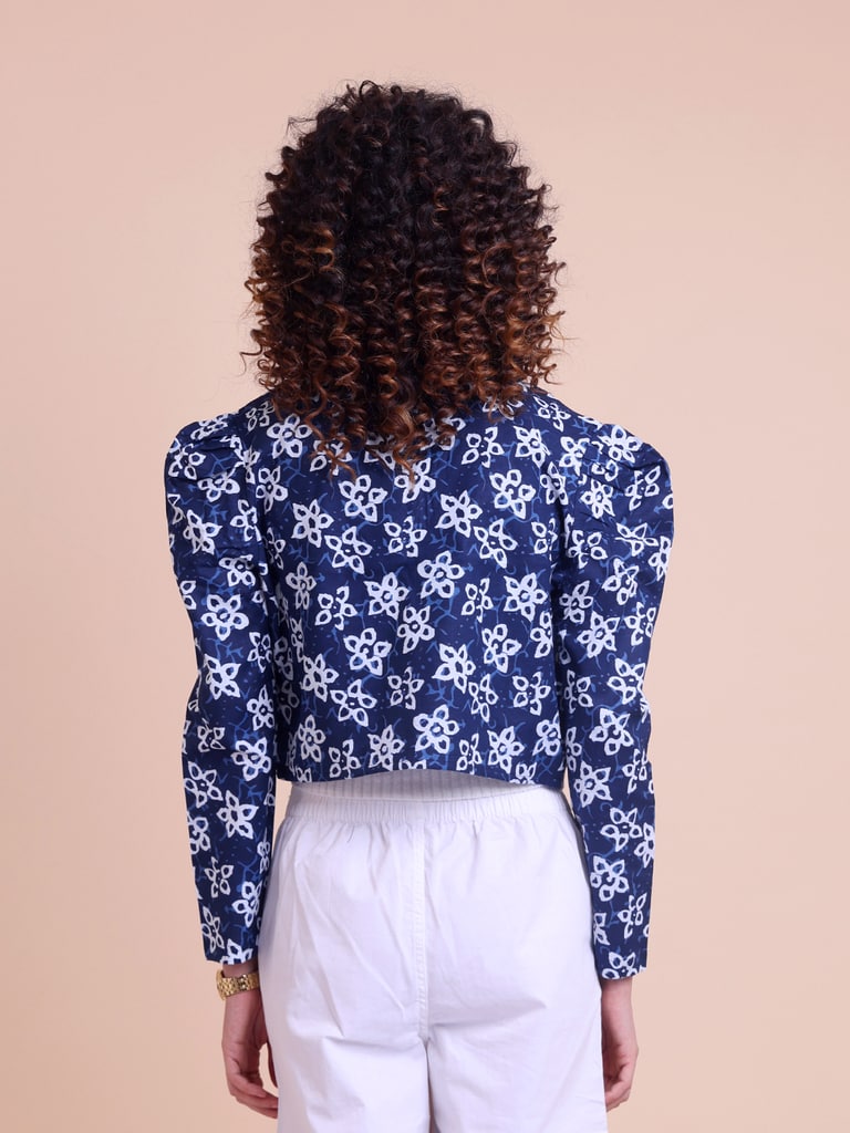 BLOUSON WOMEN COTTON PRINTED SHRUG