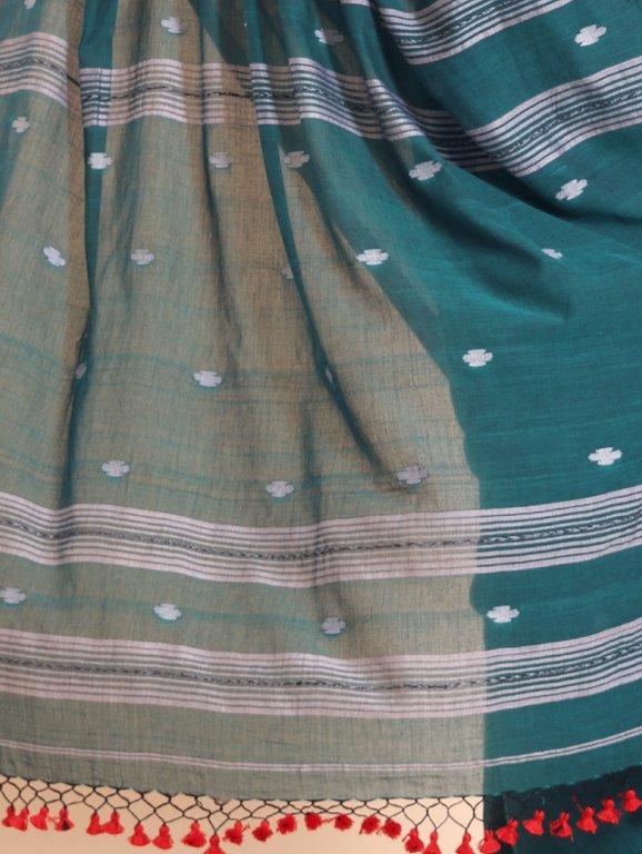 Handloom Malmal Buti jamdani saree