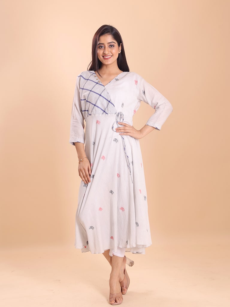 BLOUSON JAMDANI ANGRAKKHA MIDI DRESS