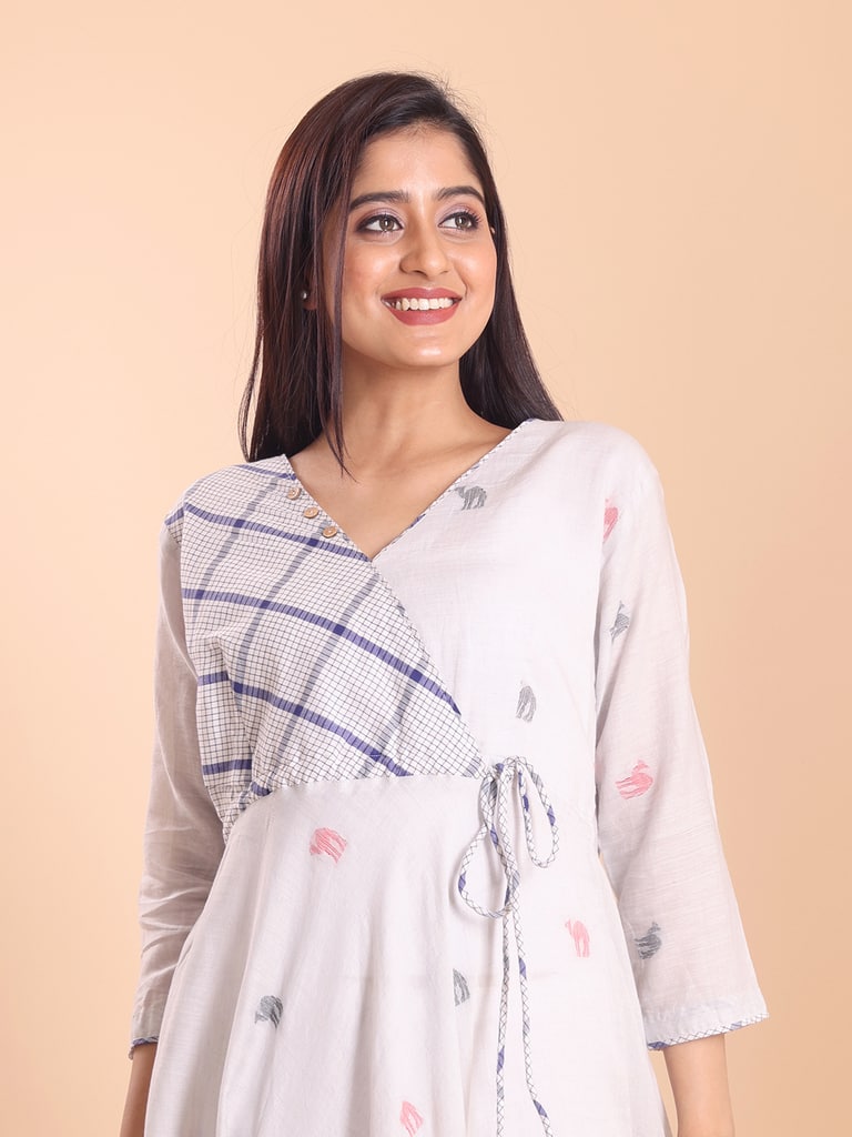 BLOUSON JAMDANI ANGRAKKHA MIDI DRESS