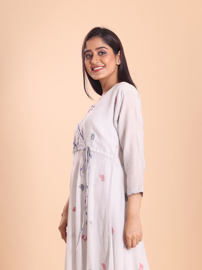 BLOUSON JAMDANI ANGRAKKHA MIDI DRESS