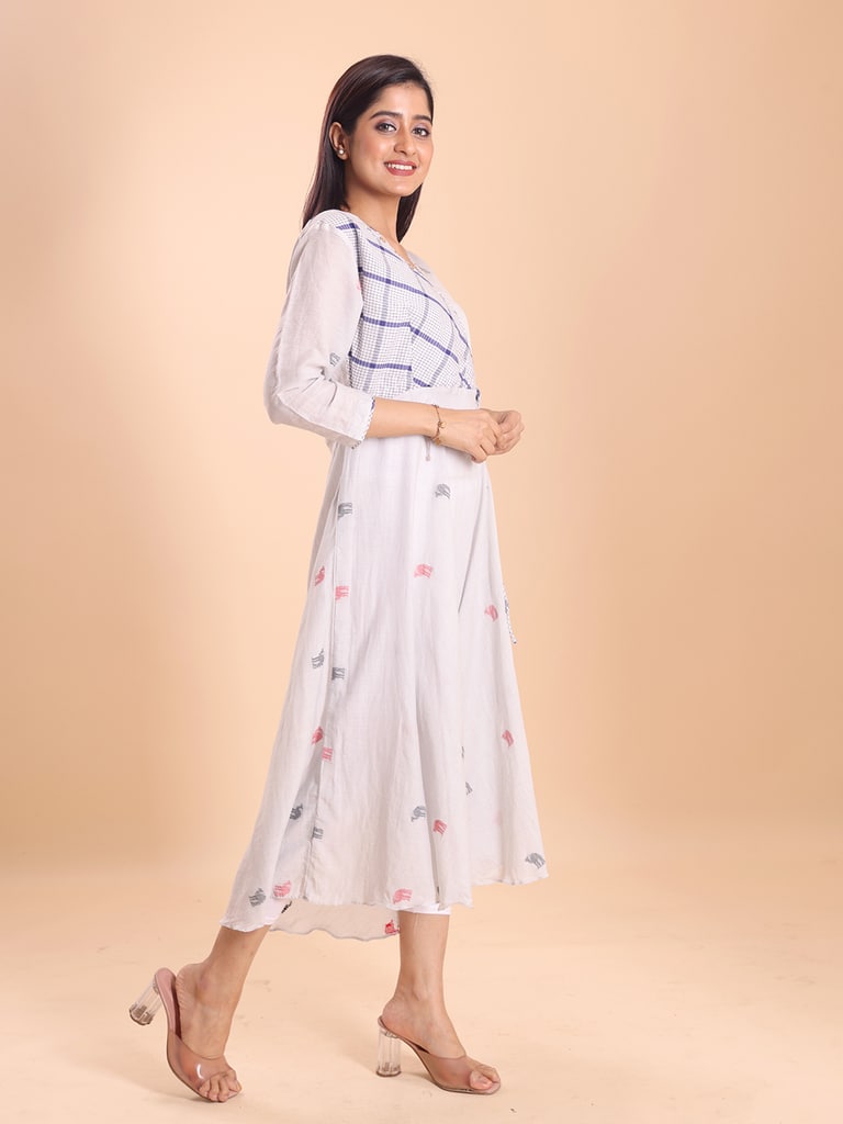 BLOUSON JAMDANI ANGRAKKHA MIDI DRESS