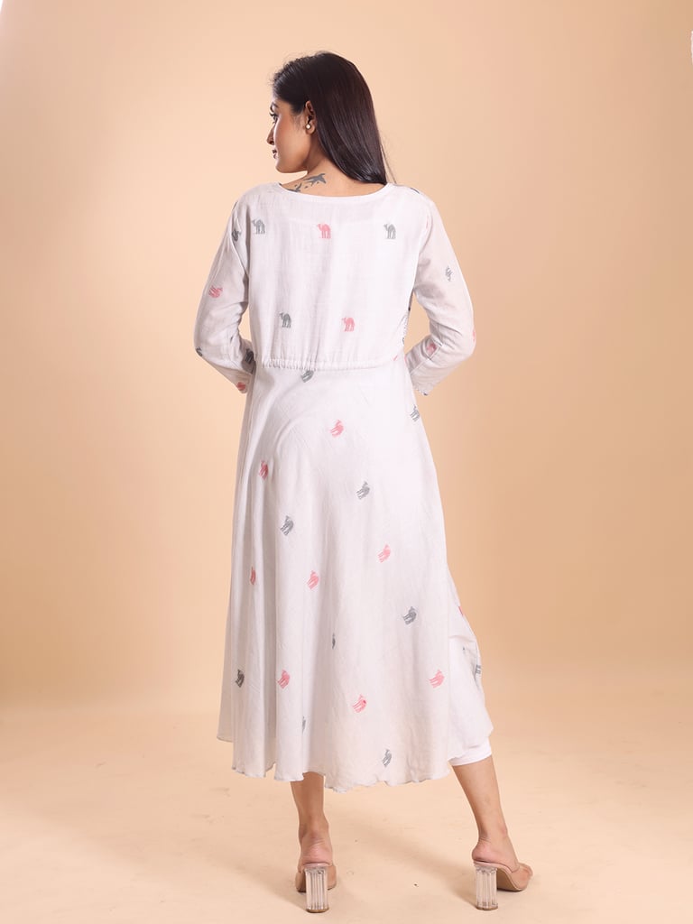 BLOUSON JAMDANI ANGRAKKHA MIDI DRESS