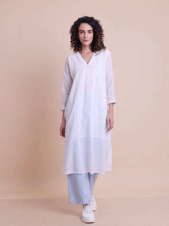 BLOUSON COTTON MALMAL ETHNIC KURTI