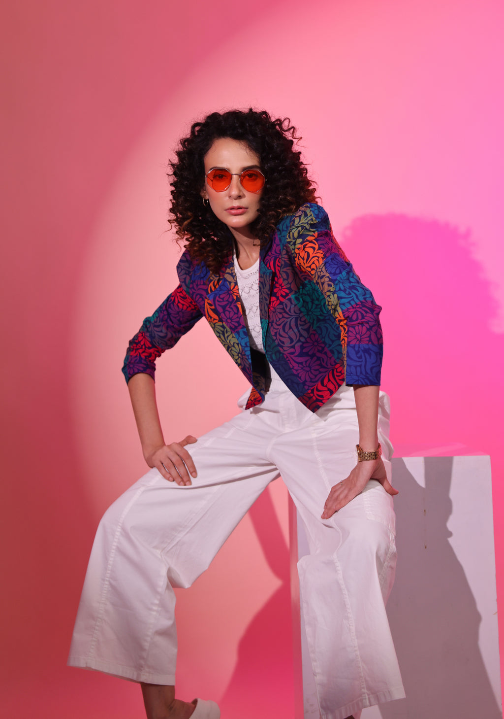 BLOUSON WOMEN STATEMENT COTTON SHRUG-KALEIDOSCOPE