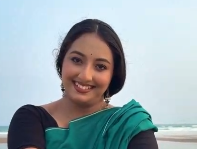 Handloom Cotton Barcode Saree - Turquoise